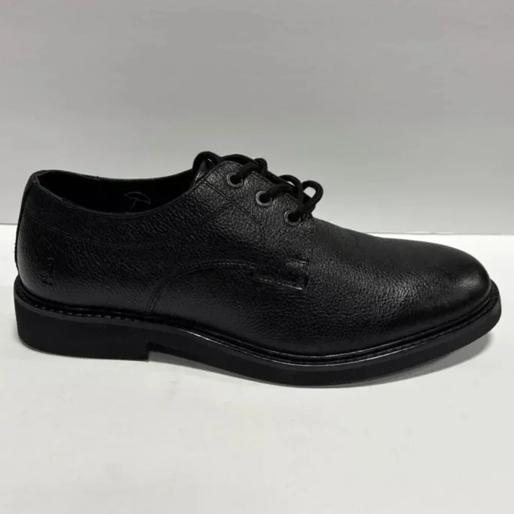 Hush Puppies Men’s Detroit Plain Toe Oxford Black, Size 9.5 M